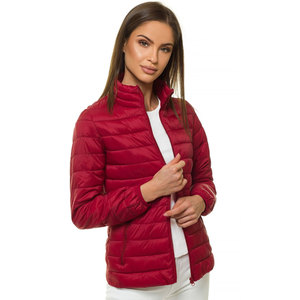 Veste matelassée de qualité supérieure pour femmes, col montant, fermeture éclair, chaude, coupe-vent, en polyester, pour l'hiver et les activités de plein air - Product Image 2