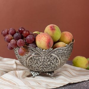 Frutero con Diseño Floral y Adorno de Loro, Tazón Decorativo para Servir Dulces, para Decoración de Mesa de Comedor y Cocina - Product Image 5
