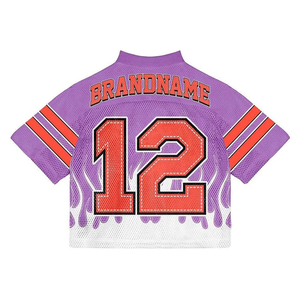 T-shirt Homme Personnalisé en Gros, Imprimé Intégral, Style Rétro Streetwear, Maillot de Football Américain, Sérigraphie de Haute Qualité, Tissé - Product Image 6