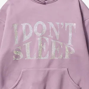 เสื้อฮู้ดดี้ผู้ชายแบบแห้งเร็ว ระบายอากาศได้ดี ประดับเพชร  รับสกรีนโลโก้ คุณภาพสูง ราคาถูก - Product Image 5