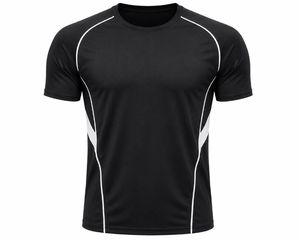 Camiseta Casual de Manga Corta para Hombre, Color Gris Azul Marino, Cuello Redondo, Secado Rápido, Transpirable, Corte Regular, Tejido de Poliéster, Patrón Geométrico - Product Image 2
