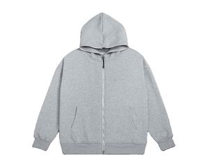 Personnalisé 100% Coton Vierge Surdimensionné Hommes Fermeture Éclair Hoodies Poids Lourd Visage Complet Zip Up Hoodies Pour Hommes En Gros Hoodies - Product Image 4