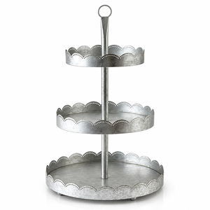Support à chocolat triangulaire moderne à trois niveaux en argent pour restaurants, hôtels, mariages et événements – Tailles et couleurs personnalisées disponibles - Product Image 4