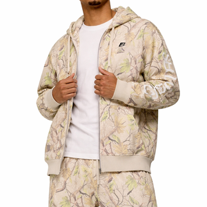 <b>Men</b> Hoodies Trendy Premium Quality <b>Men's</b> Hoodies Cotton Blend Camouflage Zip Up Tracksuit Custom Manufacturer Streetwear Hoodies - Product Image 1