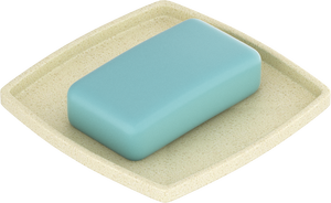 Support mural double en métal pour porte-savon carré grand format, idéal pour la salle de bain au design contemporain - Product Image 3