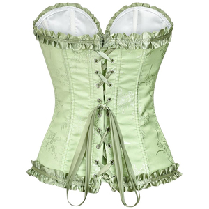 Corsets sexy vintage à prix avantageux pour femmes, style burlesque, carnaval, soirée, club, avec bordure plissée gothique. - Product Image 2