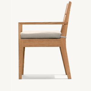 Hot sale <b>single</b> <b>chair</b> made of good teak wood with simple modern style equipped with soft and durable foam - Product Image 3