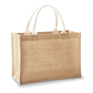 Sac de courses en toile de jute écologique, imprimé et teint sur mesure, avec poignée rembourrée en coton et motif lettres - Prix inclus - Product Image 4