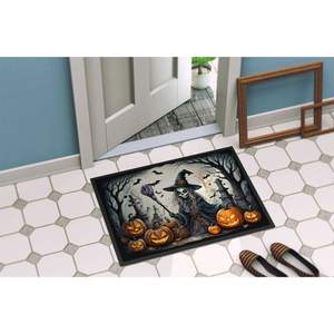 Spooky Witch Halloween Paillasson Antidérapant Lavable Low Pile 24H X 36W Tapis d'entrée intérieur et extérieur pour porte d'entrée - Product Image 4