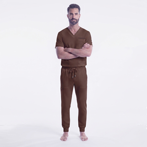 Tenue Médicale Personnalisée pour Hommes – Ensemble Jogger 94% Polyester 6% Spandex – Uniforme d'Hôpital pour Infirmiers – Vêtements de Travail en Tissu Jersey Anti-Aiguille - Product Image 2