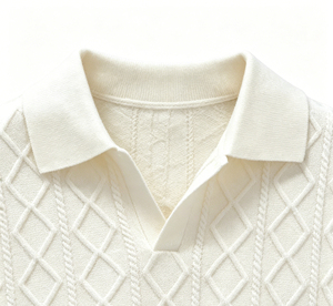 <b>Women's</b> <b>White</b> Short Sleeve Knitted <b>Polo</b> <b>Shirt</b> Argyle Pattern Breathable Casual Top <b>Women</b> Retro Textured Knit Short Sleeve <b>Polo</b> - Product Image 2