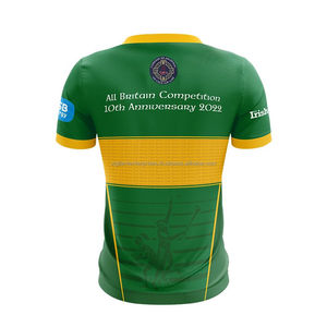 Personnalisable 100% Polyester GAA Gaélique Football Jersey Design Unique Sublimé Irlandais Stock Football Porter - Product Image 2