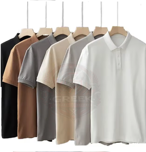 Men's Smart Casual Polo <b>T</b>-<b>Shirt</b> Breathable Soft Touch Fabric Regular Fit <b>Collared</b> Half Sleeve <b>Shirt</b> for Office Casual Outings - Product Image 1