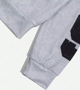 Ensemble de survêtement personnalisé avec impression sérigraphique, 100 % coton, tissu haute densité, streetwear, vêtements décontractés, sweat-shirt et pantalon de survêtement unisexe - Product Image 3