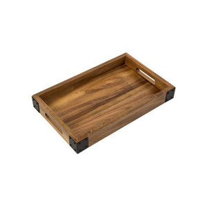 Wooden Serving Tray Rectangle Home Script Handpainted <b>Decorative</b> <b>Plate</b> Retro Style - Product Image 5