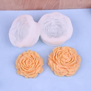 Peony Flower Jasmine Flower Aromatherapy Candle Mousse Cake Chocolate <b>Mold</b> Soap <b>Mold</b> Gypsum Candle Silicone <b>Mold</b> - Product Image 4
