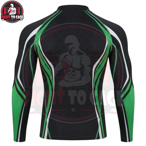 Rashguard 2026 MMA BJJ à manches longues, protection solaire, séchage rapide, confortable, super extensible, logo personnalisé, durable, imprimé numériquement - Product Image 3