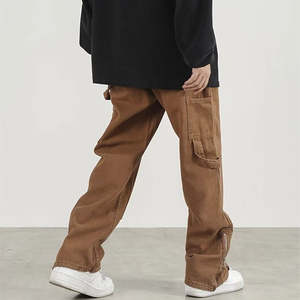 Nuevos Pantalones de Poliéster para Hombre, de Cintura Elástica, Corte Recto, Color Sólido, Talla Grande, Transpirables, Casuales de Playa, para Otoño - Product Image 3