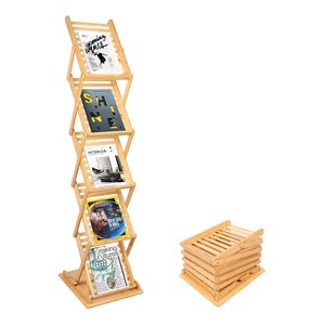 ชั้นวางนิตยสาร MDF ทำมือรักษ์โลกพร้อมลายพิมพ์พฤกษศาสตร์ |   ขายส่ง - Product Image 2