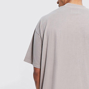 Custom Heavy Weight Unisex <b>Box</b> Fit Plain 100% Cotton t Shirt French Terry <b>Drop</b> Shoulder Oversized Boxy Tee T shirt for Men - Product Image 5