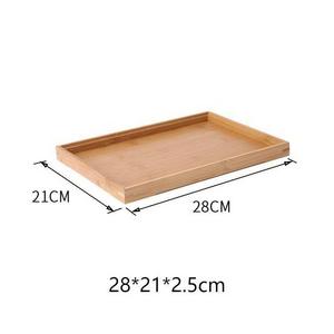 Plateau de service décoratif en bois massif, plateau en bois fait main, plateau de présentation pour le petit-déjeuner, le thé et le café - Product Image 6