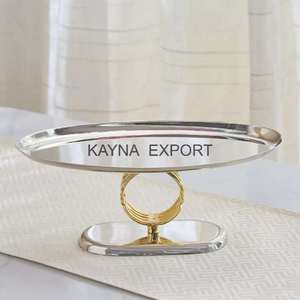 Bol de luxe de 6 pouces en acier inoxydable écologique, poli, motif branche argentée, très demandé, pour les collations et apéritifs de fête - Product Image 6