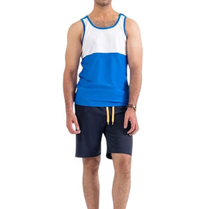 เสื้อยืดกีฬาแบบเรียบ รุ่นใหม่ สำหรับผู้ชาย ผ้าคอตตอนผสมสแปนเด็กซ์ 180 GSM เสื้อกล้าม Homme Tank Top 2026 - Product Image 2