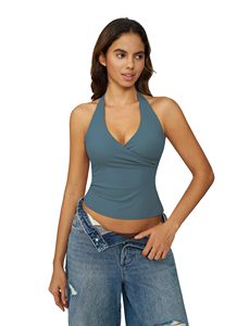 Latest Active Shorts Sports Backless Bra Women's Yoga Set Solid Pattern Quick Dry Four-Way Stretch High Waist Gym Set - Product Image 6