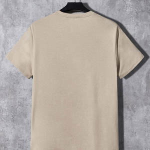 Ensemble T-shirt et short de course respirant thermique uni grande taille pour homme, collection été 2026 – Hauts à manches courtes et pantalons - Product Image 3