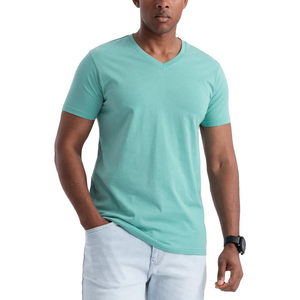 Camisetas Personalizadas de Alta Calidad de Secado Rápido con Cuello en V para Hombre, Camisetas Blancas de Algodón Pima con Logotipo Estampado - Product Image 3