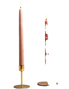 Portavelas de Metal moderno de alta calidad, decoración de Hotel de lujo hecha a mano, revestimiento en polvo mejor acabado, fabricación de velas de Navidad - Product Image 1