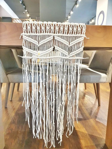 Wholesale Pure Handmade Wedding Woven Macrame Luxury Cotton Tassels Decoration <b>Table</b> <b>Runners</b> for <b>Table</b> Decor 14 X 78 inches - Product Image 3