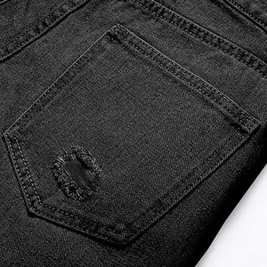 Shorts en jean vintage personnalisés pour hommes, style streetwear, fabriqués par Pure Jean's Denim, déchirés, AI-SH-31 - Product Image 3