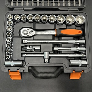 62 pièces ensemble de douilles d'outils 1/2 "DR Drive WWth boîte à outils boîte de rangement pour coffre de voiture familiale machines et vélos automobiles - Product Image 6