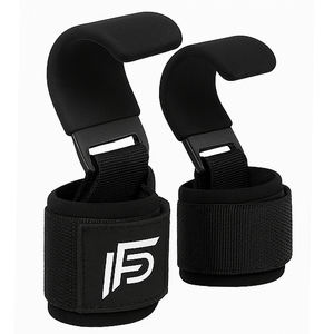 Ganchos de Levantamiento de Pesas de Alta Resistencia con Correas Acolchadas para las Muñecas, para Hombres, Soporte de Agarre para Gimnasio, para Peso Muerto, Fisicoculturismo y Levantamiento de Potencia - Product Image 1