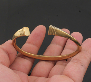 Luxury Gold Plated <b>Bangle</b> <b>for</b> <b>Men</b> 18K Gold Plating Stainless Steel Geometric Cuff Bracelet Masculine Style Fashion Hand Jewelry - Product Image 4