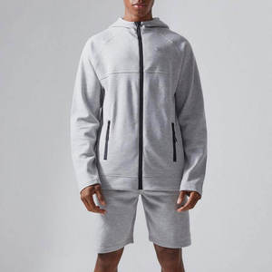 Men's Full <b>Zip</b> <b>Hooded</b> Tracksuit Set Casual Hoodie and Shorts Outfit Athletic Sportswear Two Piece Activewear - Product Image 3