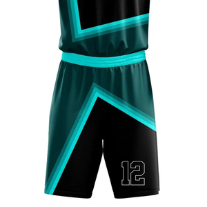 Uniforme de basket-ball personnalisé de style professionnel, imprimé, respirant, 100% polyester, vêtements de sport d'équipe professionnels pour les compétitions - Product Image 6