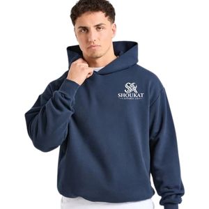 <b>Mens</b> <b>Navy</b> Blue Oversized Hoodie Tracksuit Set Matching Sweatpants Two Piece Casual Streetwear Sportswear <b>Jogger</b> Suit - Product Image 1