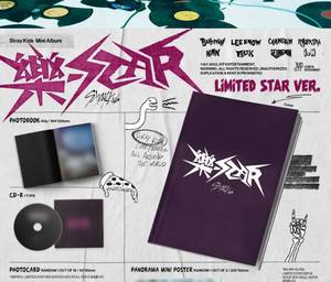 มินิอัลบั้ม Stray Kids [Rock-Star] (รุ่นลิมิเต็ด สตาร์ เวอร์ชั่น) หนังสือเพลงเคป๊อป (ซีดี) วัสดุกระดาษพลาสติก ภาษาเกาหลี A - Product Image 2