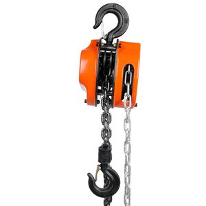 "10 FT 1100 LBS Hand Chain <b>Hoist</b> with Double Pawl Brake and G80 Galvanized Carbon Steel for Farm Use" - Product Image 1
