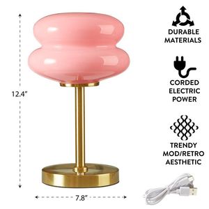 Lampada da Scrivania Contemporanea Regolabile con Paralume in Lino 31,5 cm (H) Base E26/E27 Alimentazione USB e CA - Product Image 3