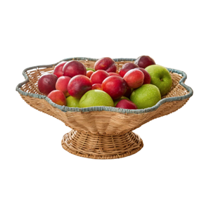Bol à fruits en rotin de qualité supérieure, support de service en rotin multicolore, style minimaliste, vente en gros, décoration intérieure et articles de cuisine en provenance du Vietnam - Product Image 5