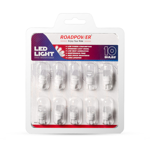 Ampoules LED pour voiture Roadpower, base en forme de coin T10 à haute luminosité, lumières intérieures blanches, longue durée de vie avec résistance aux chocs et aux vibrations - Product Image 5