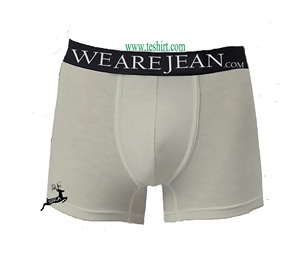 Tirupur India Venta al por Mayor 2025 Artículos a Granel Logotipo Personalizado 100% Fibra de Bambú Transpirable Ecológico Calzoncillos Boxer de Punto para Hombre de Seda - Product Image 4