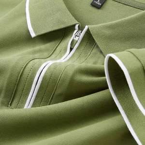Camiseta Polo antibacteriana con media cremallera para hombre, camiseta de manga corta con cuello, camiseta informal de verano, venta al por mayor, camisetas polo de gran tamaño para equipo - Product Image 6