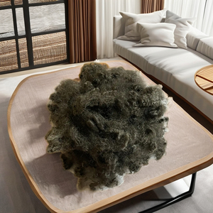 Fibre de polyester brune de qualité supérieure 7D-15D HS et fibre de polyester recyclée écologique. Caractéristiques. - Product Image 1