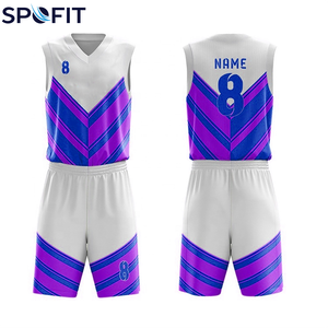 Tenue de basketball personnalisée, maillot et short en polyester respirant, uniforme d'équipe sublimé avec logo personnalisé - Product Image 5