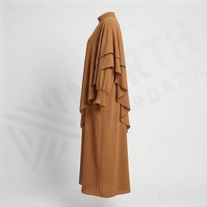 Vestido Abaya de Dos Piezas para Oración Musulmana, Hiyab, Jilbab, Ropa Islámica para Mujer, Cobertura Completa, Moda Islámica Modesta - Product Image 3