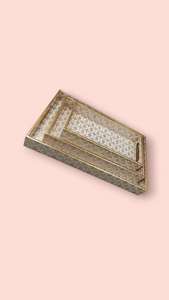 Nouveau Plateau de Service en Bois Poli Écologique de Haute Qualité, Forme Personnalisée, Thème Bouddhiste, avec Poignées - Product Image 6